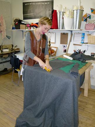 Tony Chestnut Jill Sawatzky working with wool